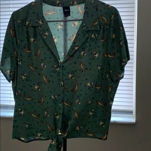 Winnie the Pooh tie button down